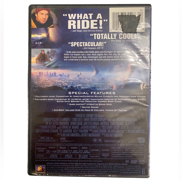 🎬 The Day After Tomorrow DVD 🎬 - Picture 2 of 3